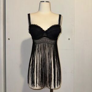Vs Black Fringe top